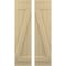 Ekena Millwork Americraft 4-Board (2 Batten) Wood Joined Board-n-Batten Shutters w/ Z-Bar, ARW102BB414X77NTH, PR ARW102BB414X77NTH - alternate 1